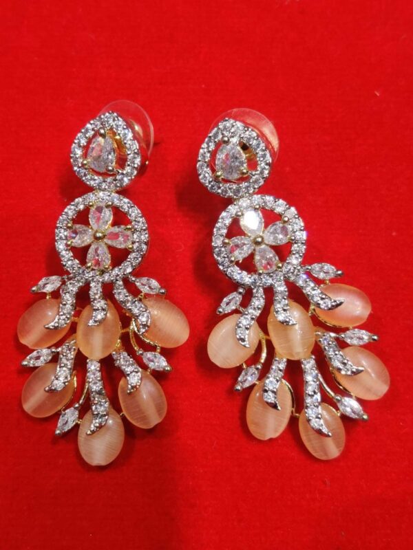 Peach Studied earings